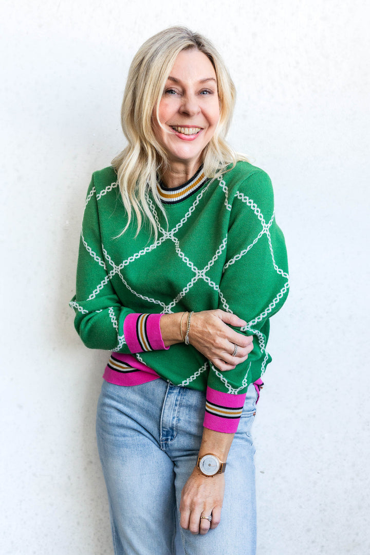Chain Knit - Green