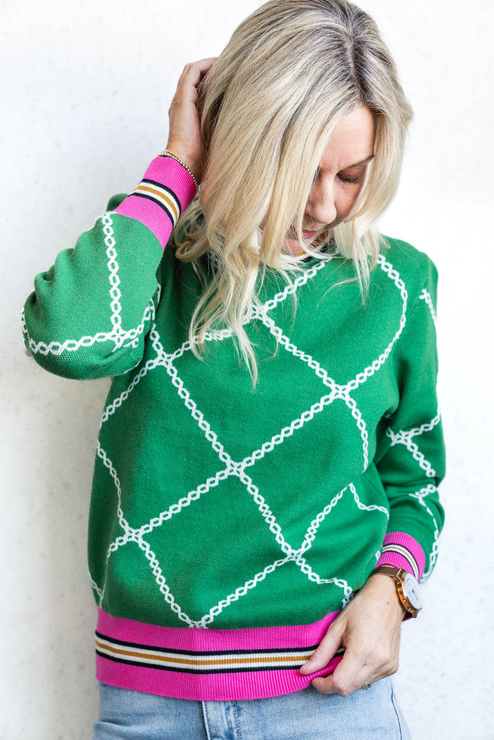 Chain Knit - Green
