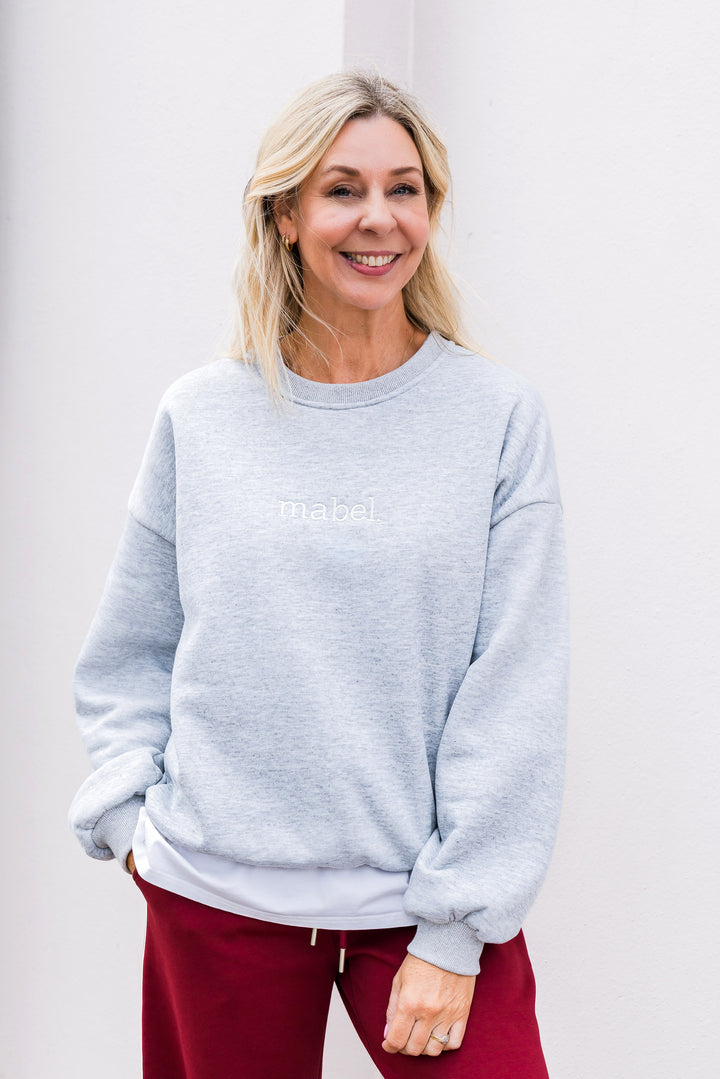 The Mabel Sweatshirt - Grey Marle