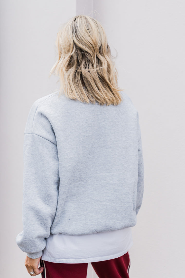 The Mabel Sweatshirt - Grey Marle