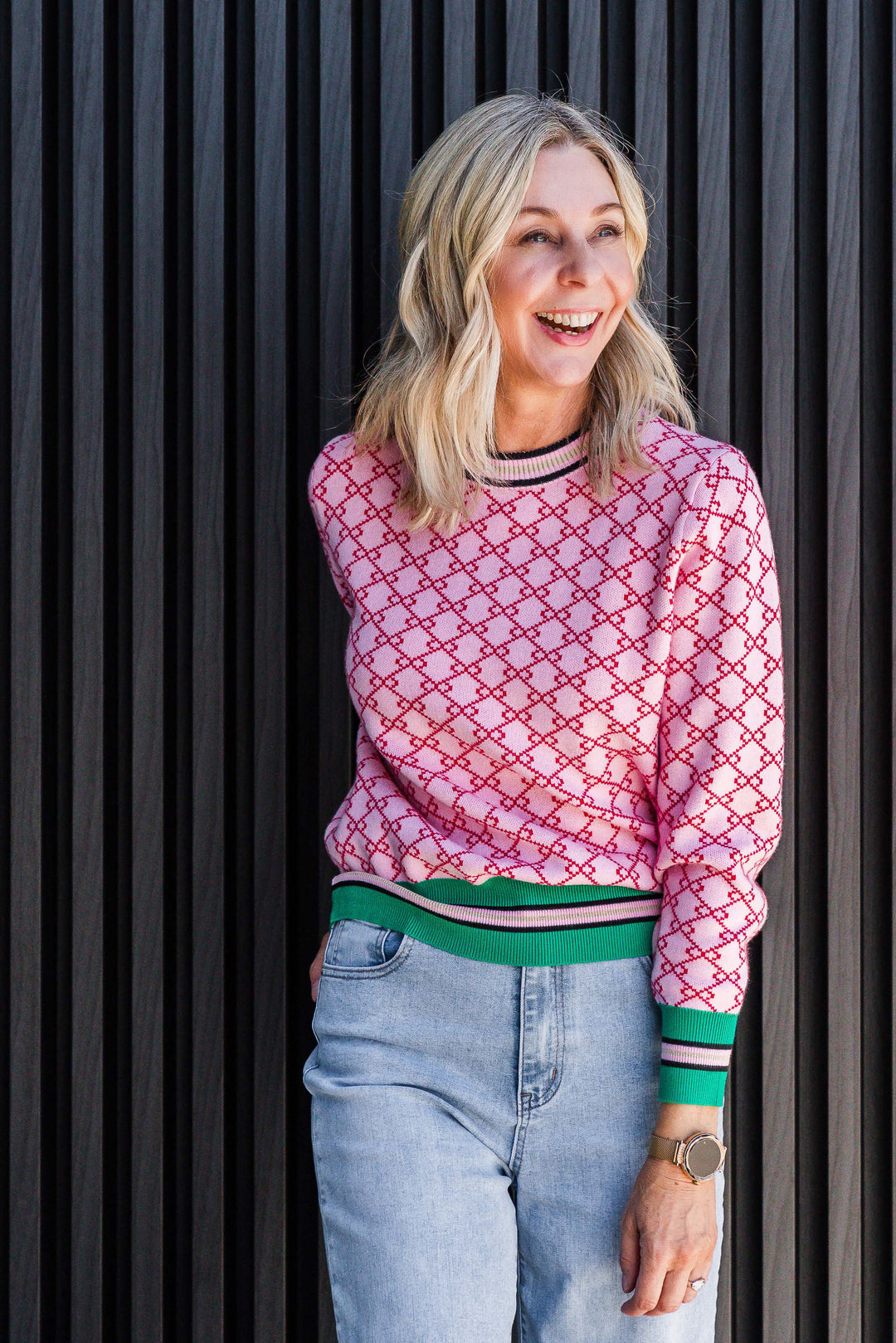 Double Chain Knit - Pink