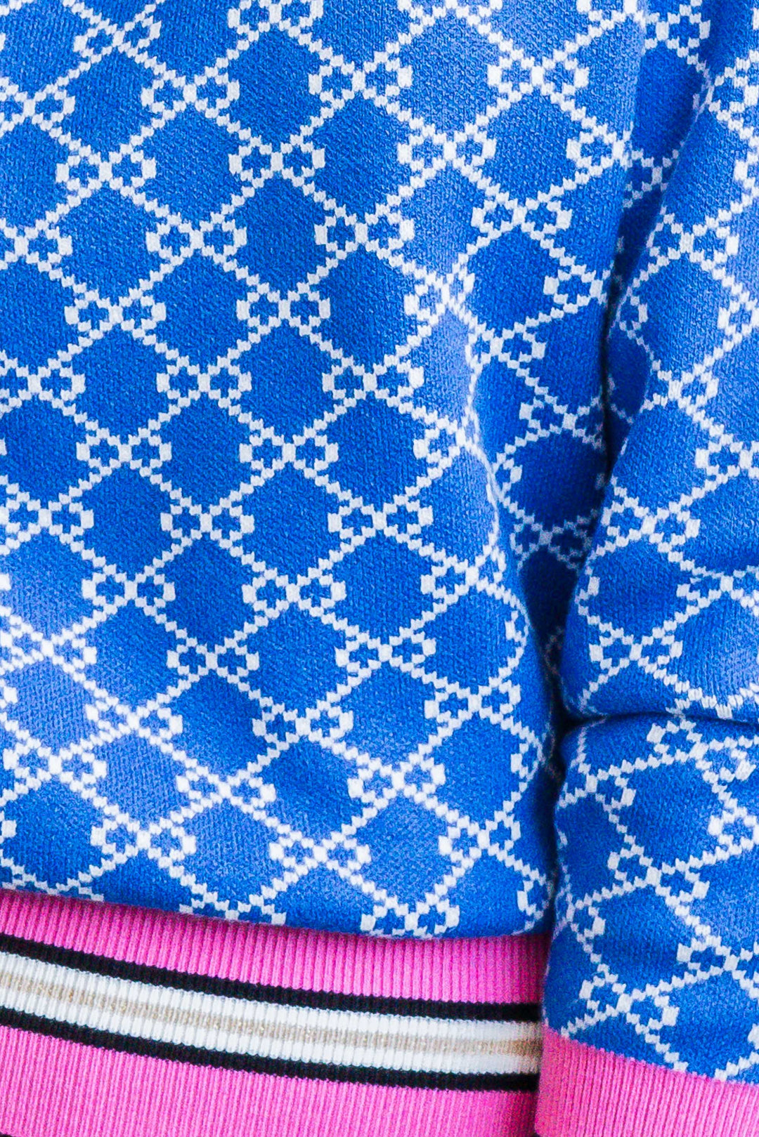 Double Chain Knit - Blue
