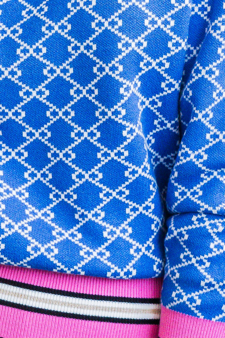 Double Chain Knit - Blue