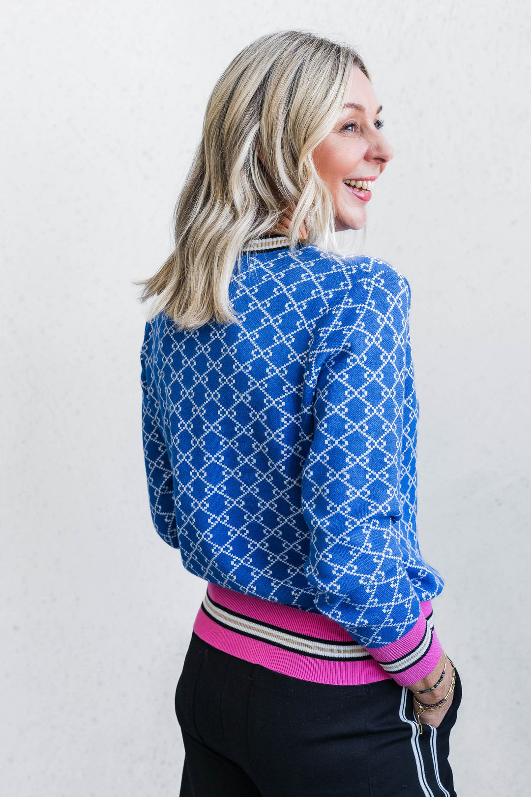 Double Chain Knit - Blue