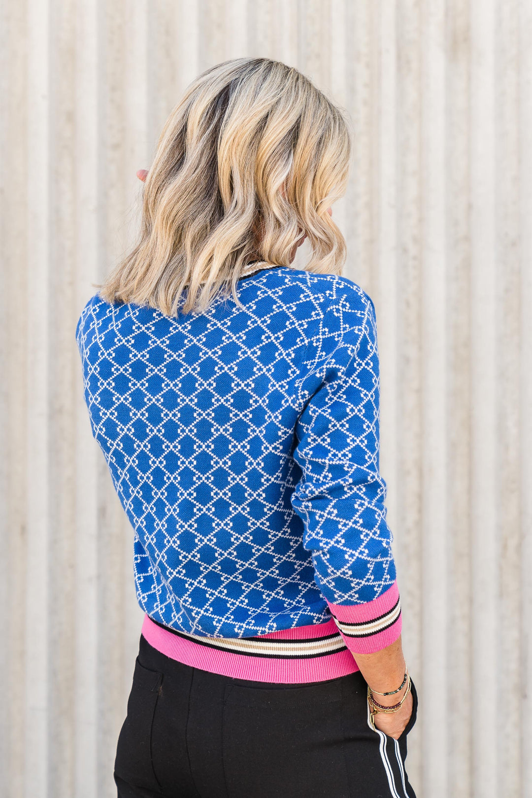 Double Chain Knit - Blue