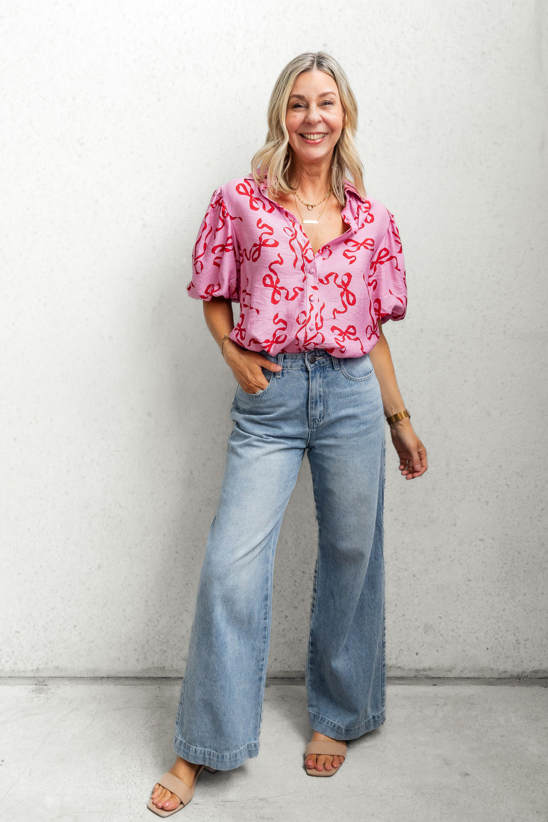 Gia Wide Leg Cuff Jean