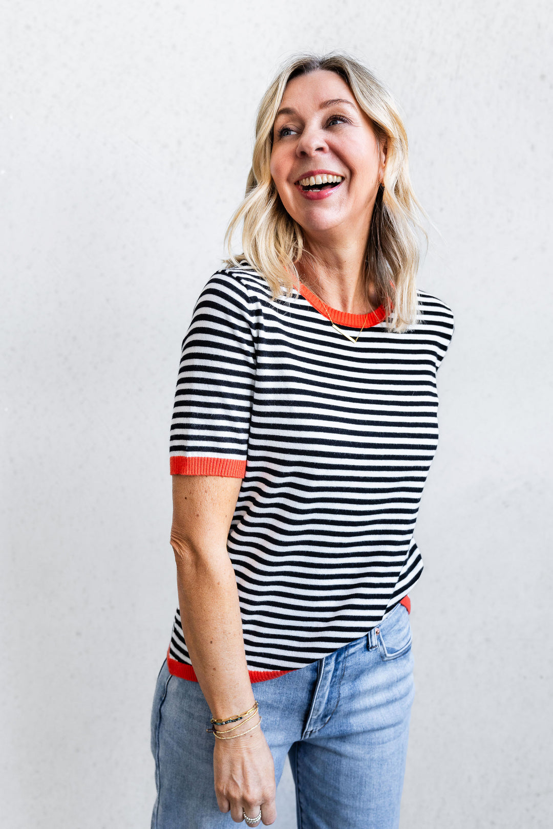Stevie Stripe Knit Tee