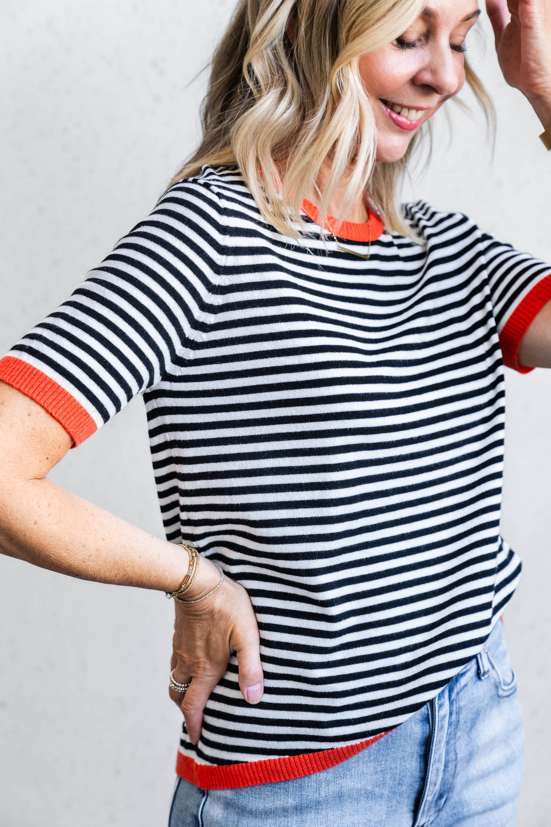 Stevie Stripe Knit Tee