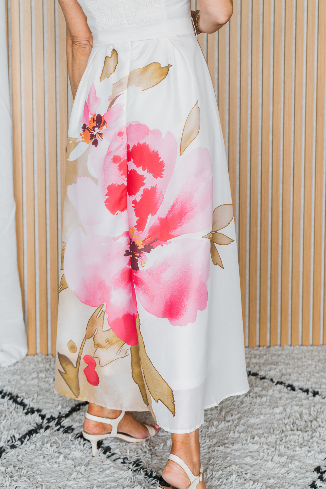 Garden Strapless Dress - Ivory