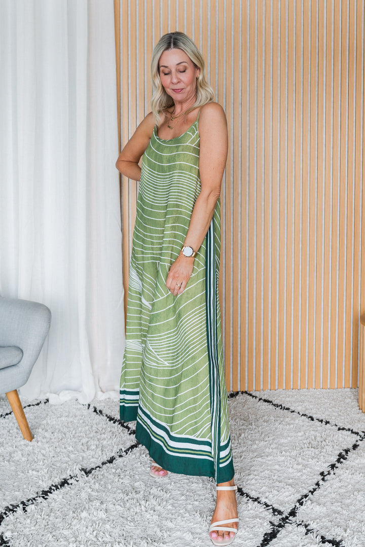 Flow State Maxi Dress - Green