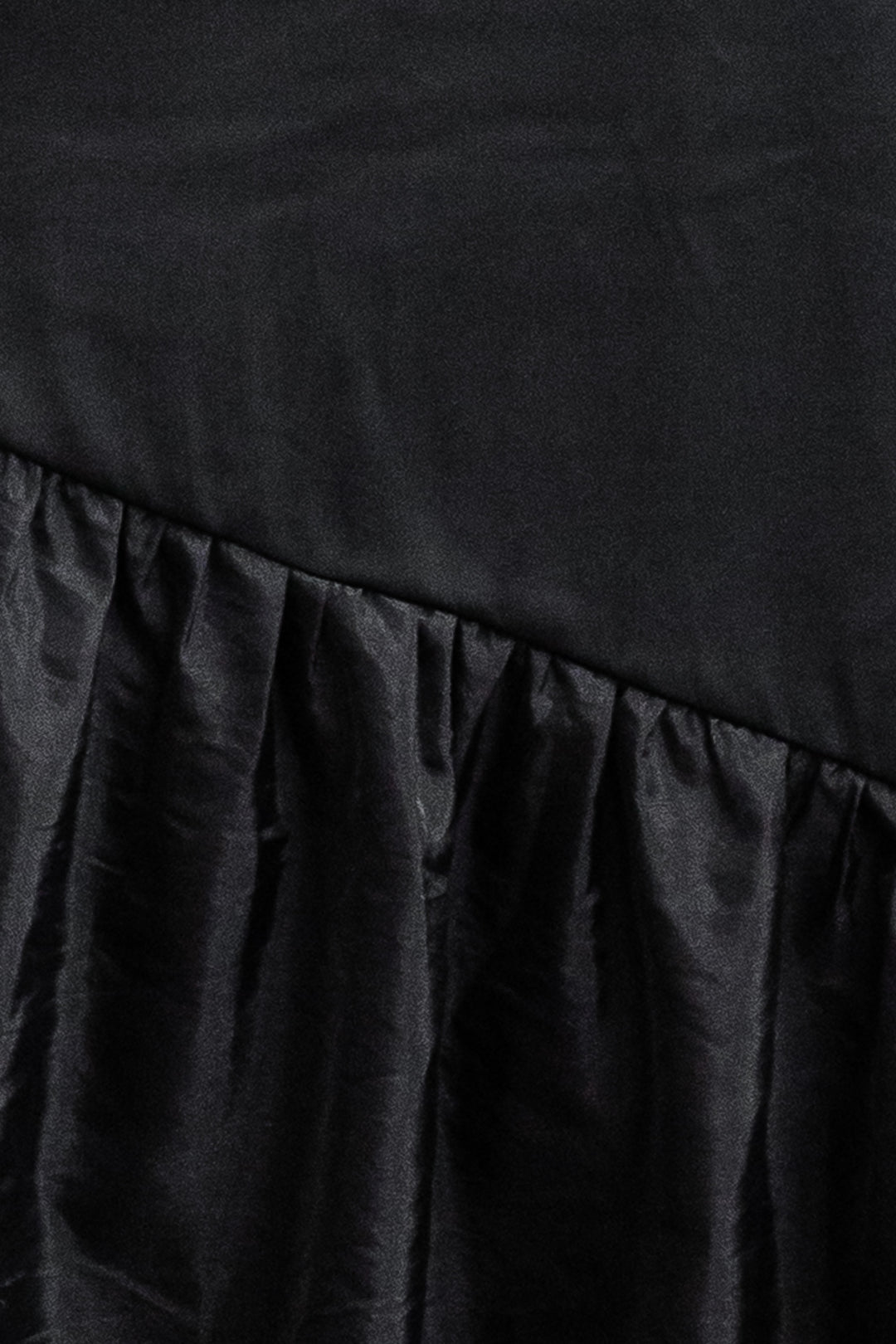 Asymmetrical Organza Dress - Black