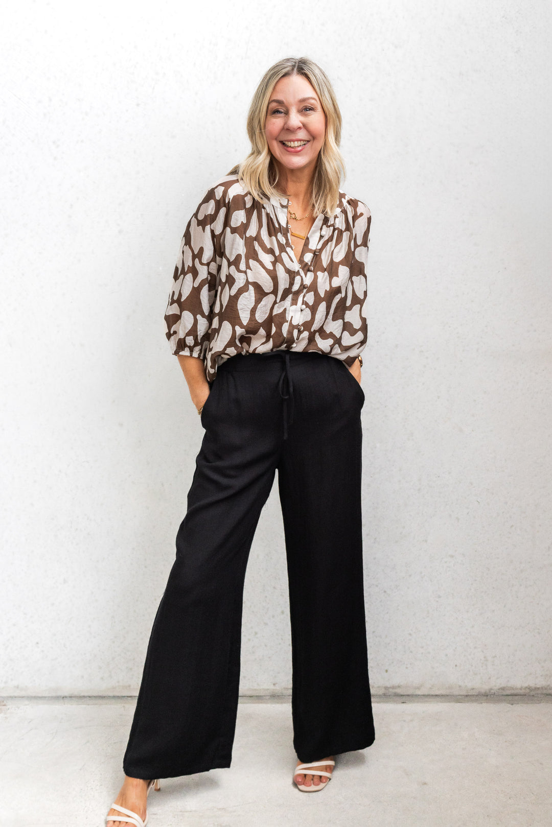 Hudson Light Drape Pants - Black