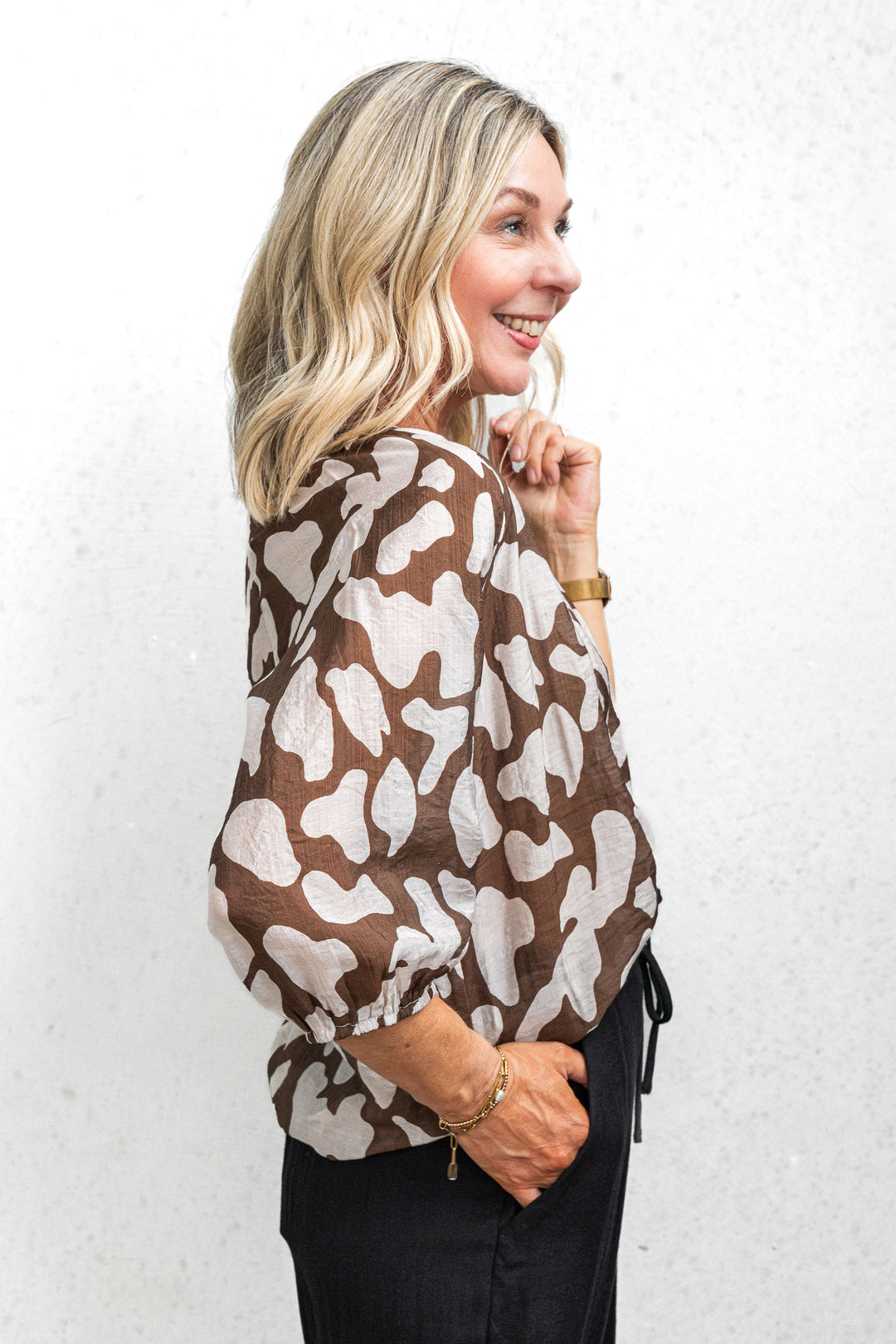 Marsa Top - Cream/Chocolate