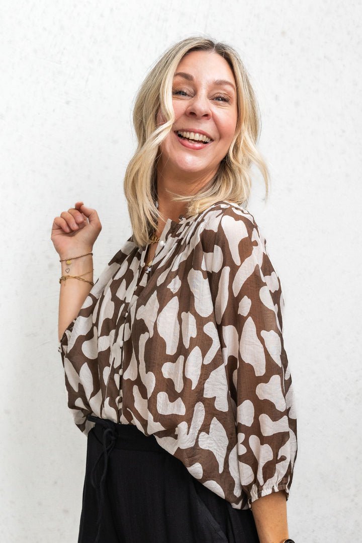 Marsa Top - Cream/Chocolate