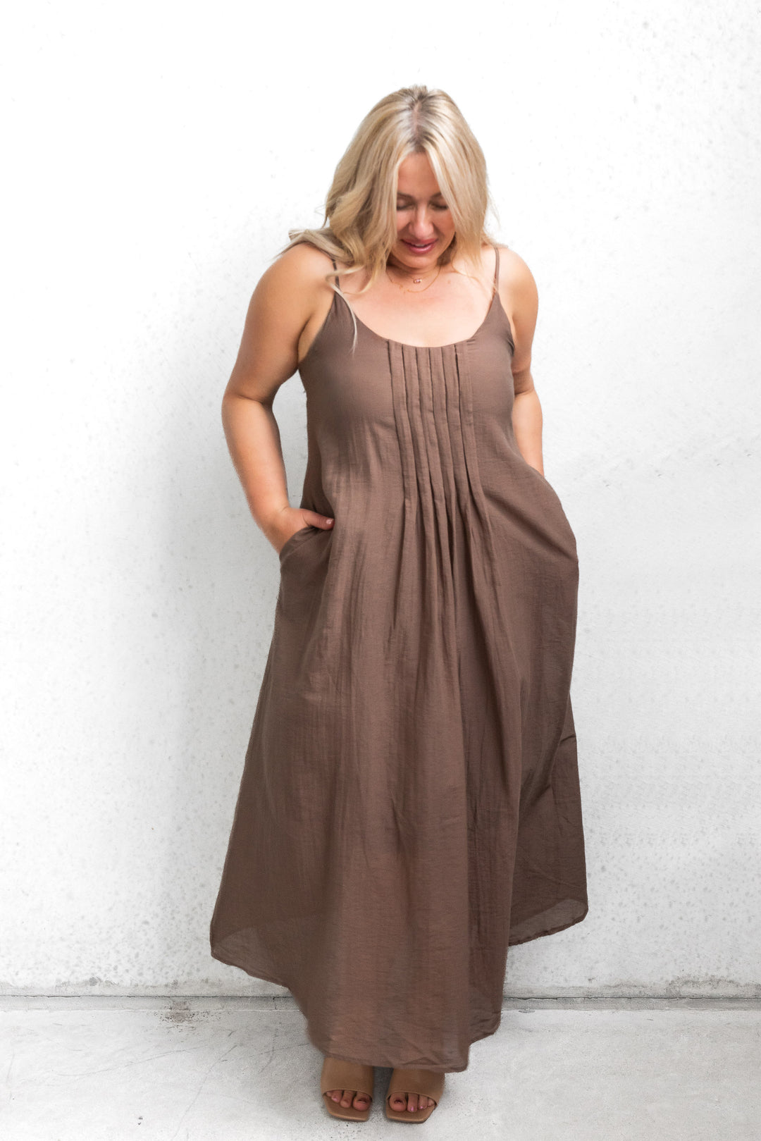 Lara Layer Dress - Chocolate