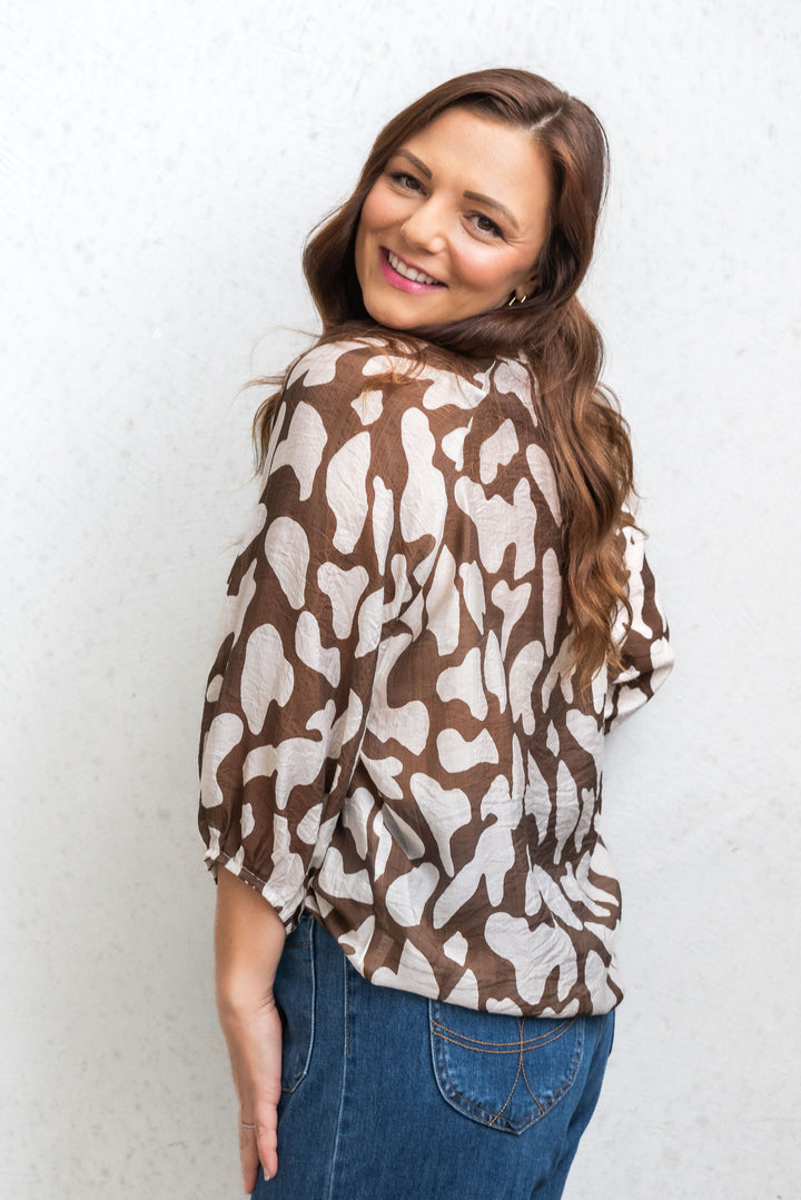 Marsa Top - Cream/Chocolate