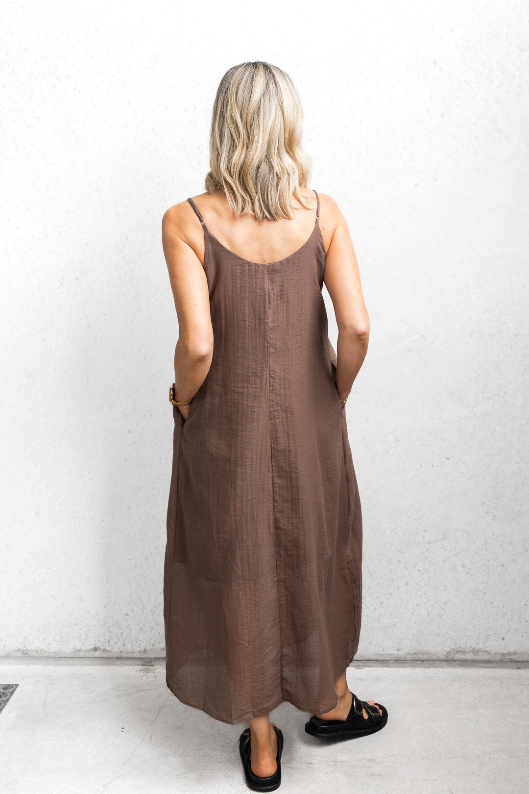 Lara Layer Dress - Chocolate