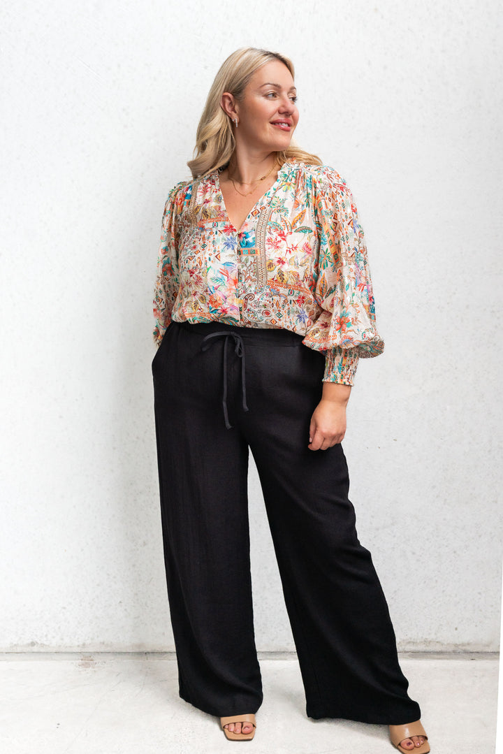 Hudson Light Drape Pants - Black