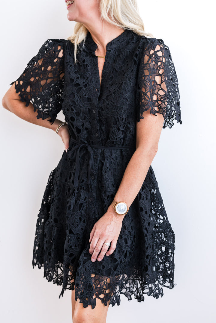 Stevie Lace Dress - Black