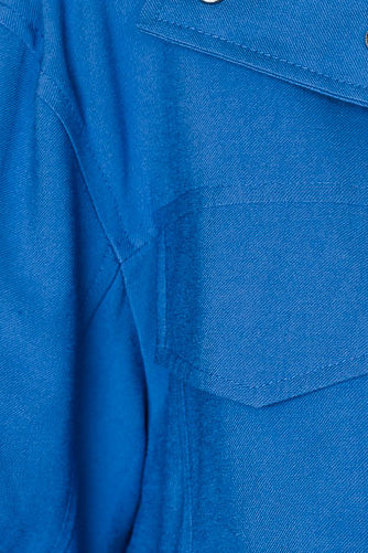 Funnel Neck Light Jacket - Cobalt Blue