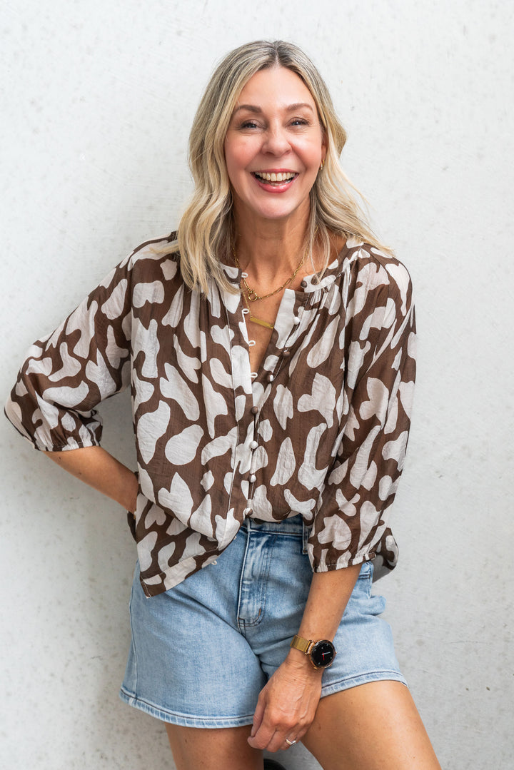 Marsa Top - Cream/Chocolate