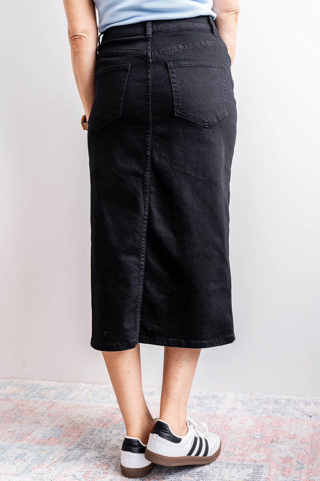 Jasper Denim Skirt - Black