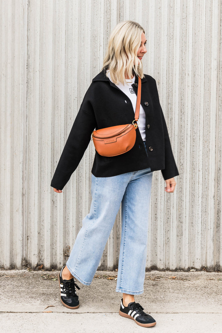 Jax Short Coatigan - Black