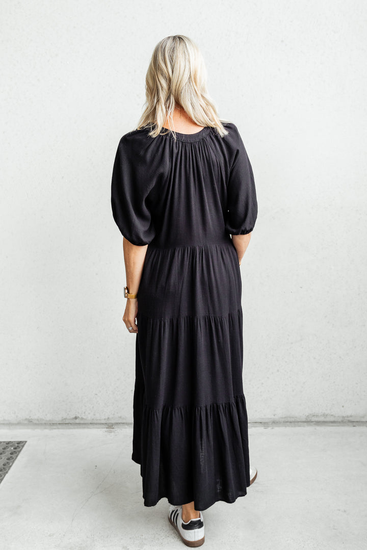 Addison Tunic Dress - Black