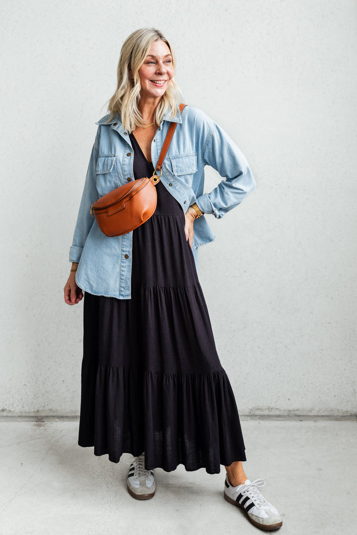 Addison Tunic Dress - Black