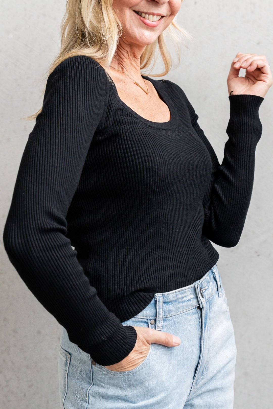 Freya Knit - Black - Mabel and Woods