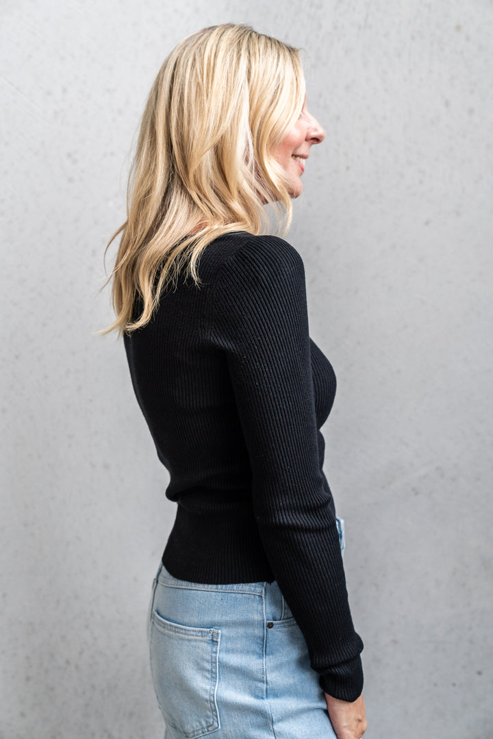 Freya Knit - Black - Mabel and Woods