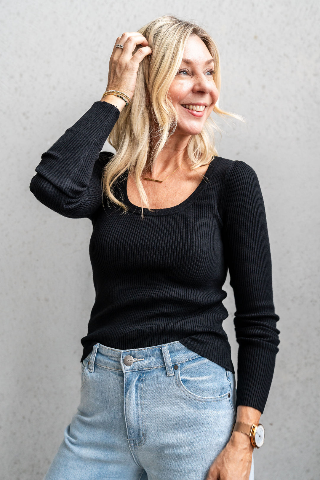 Freya Knit - Black - Mabel and Woods