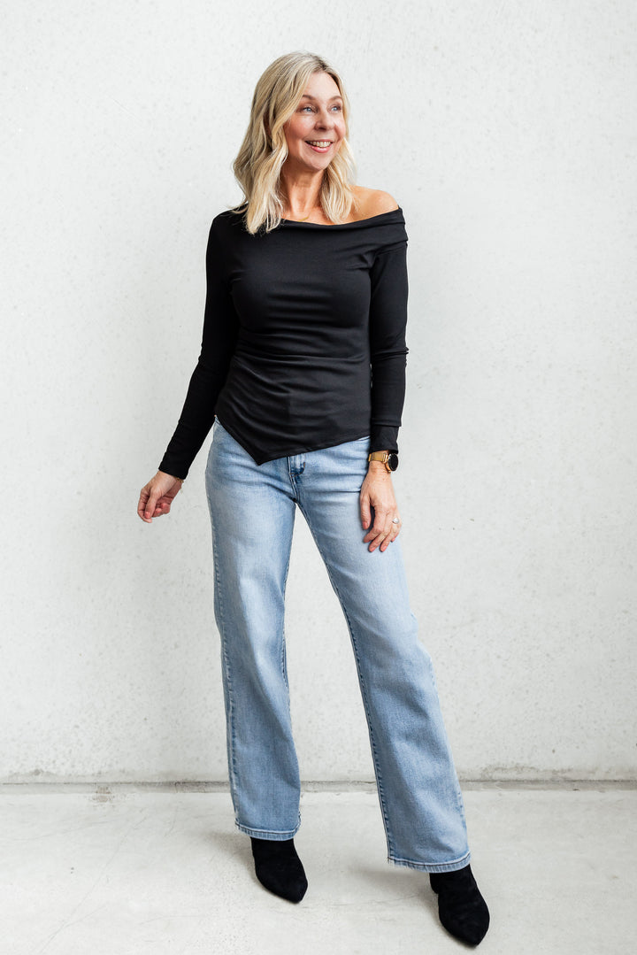 Off the Shoulder Top - Black
