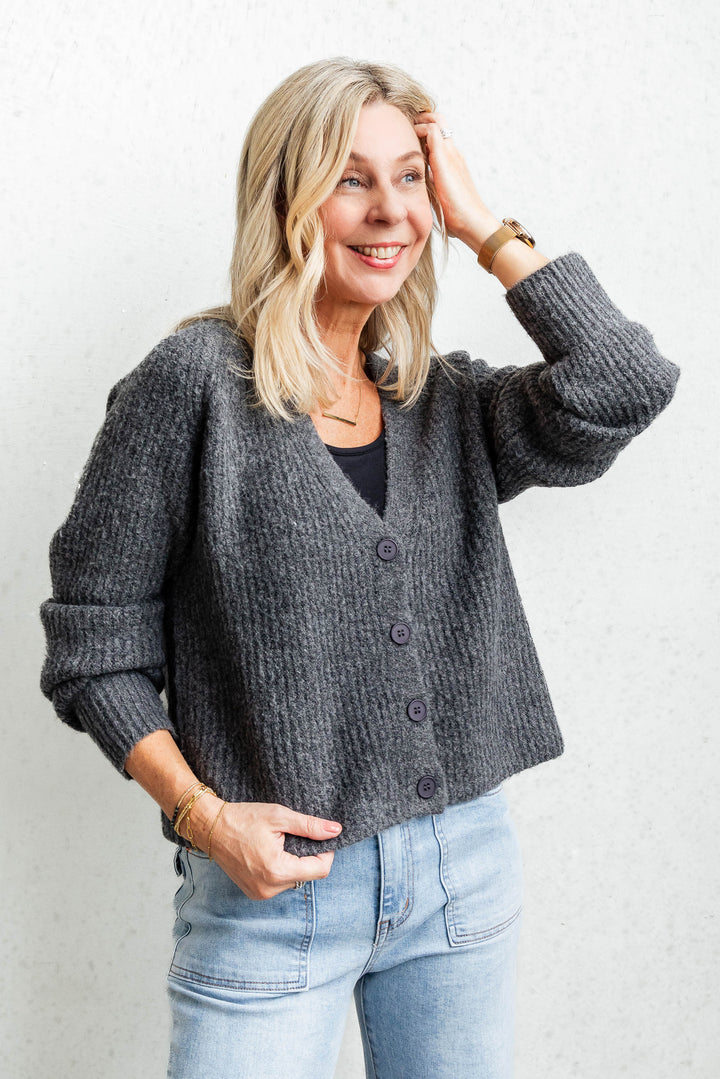 Grace Cardi - Charcoal