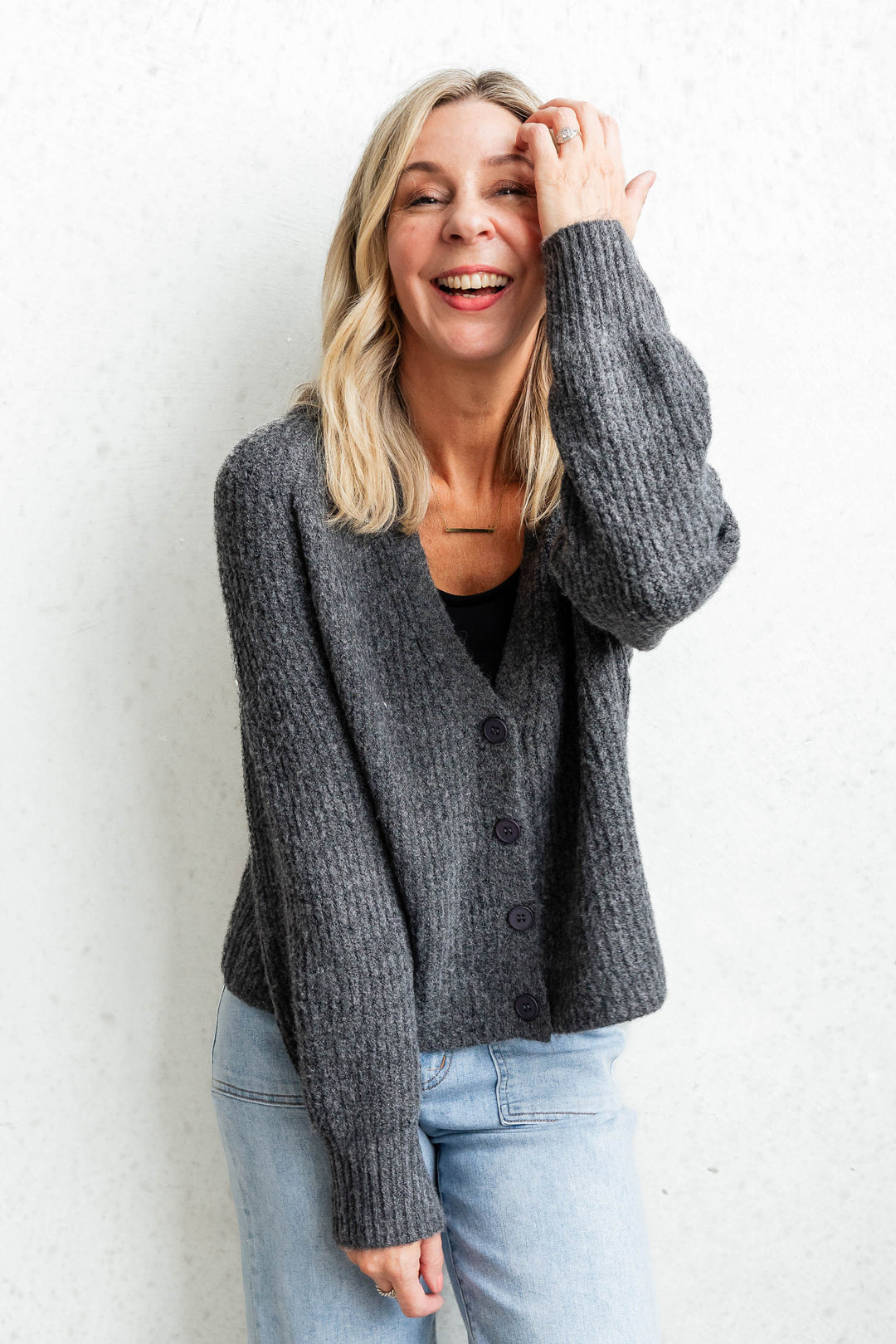 Grace Cardi - Charcoal