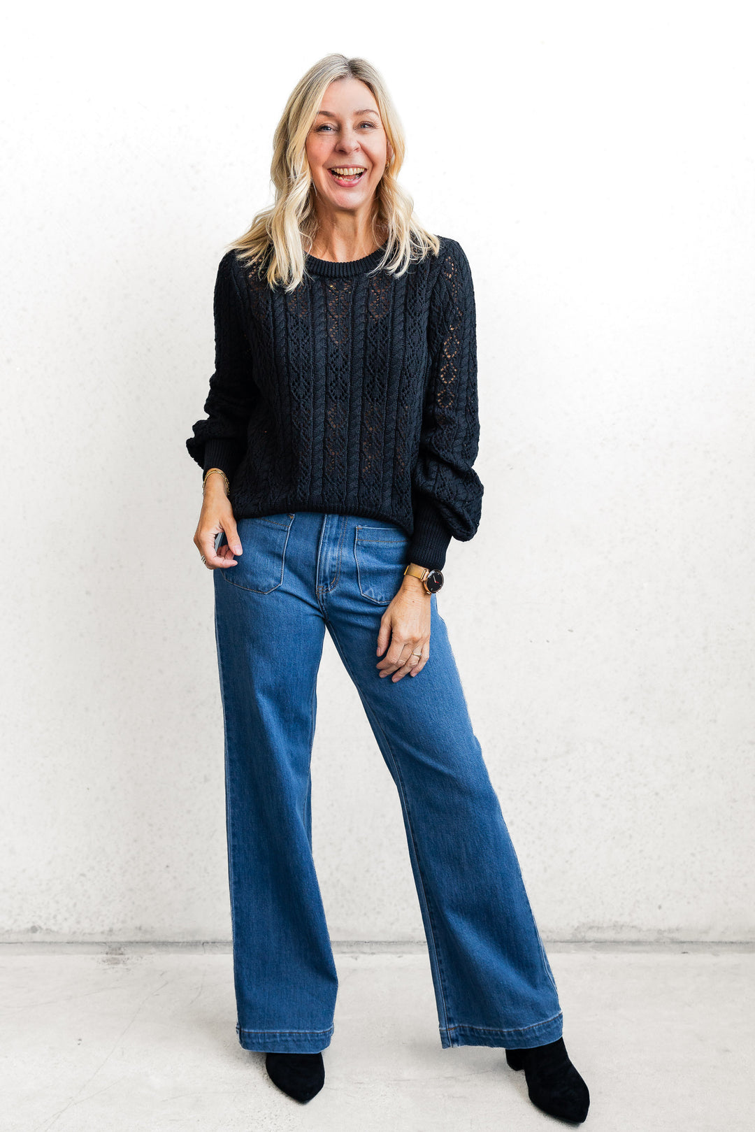 Lacey Knit - Black