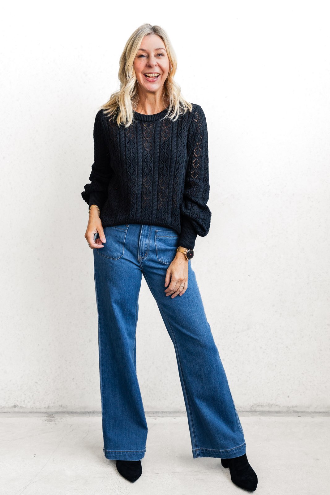 Lacey Knit - Black