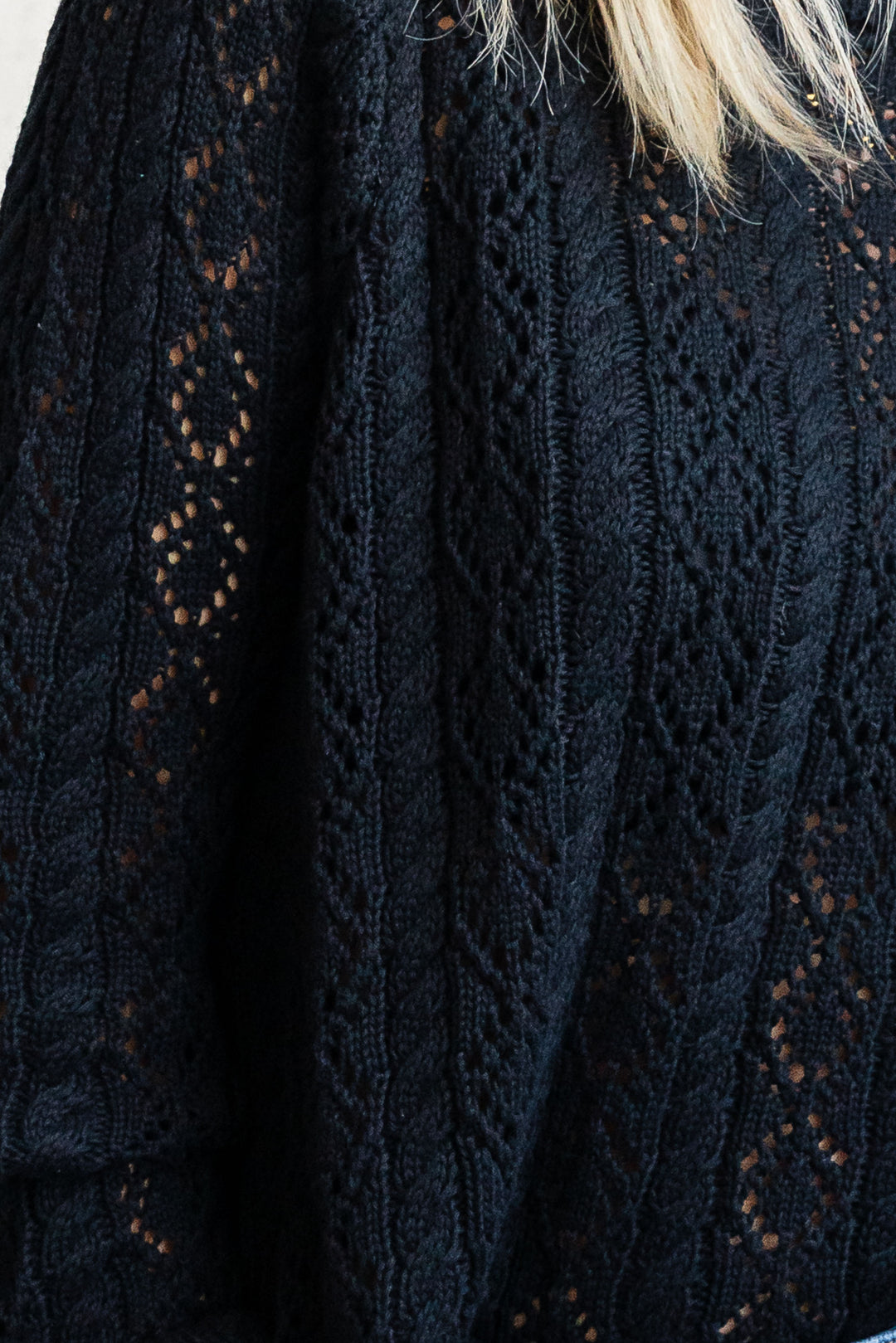 Lacey Knit - Black