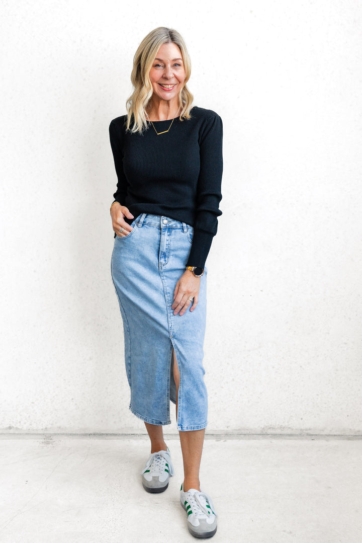 Jenson Denim Skirt - Blue