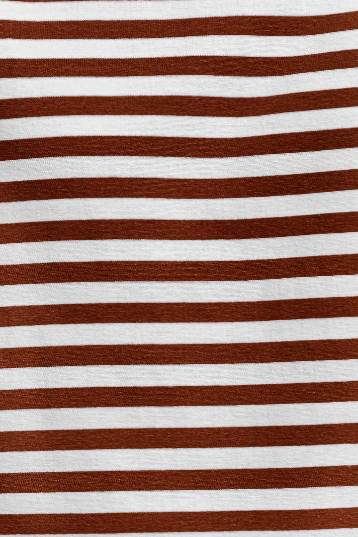 Riot Stripe Tee - Espresso - Mabel and Woods