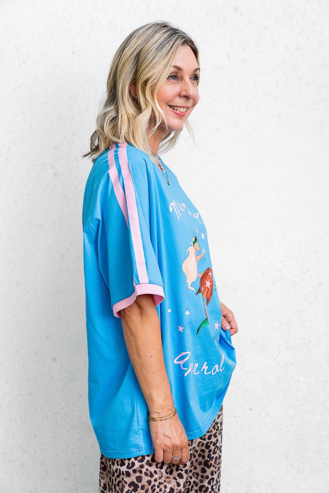 Mermaid Aperol Club Tee - Blue - Mabel and Woods