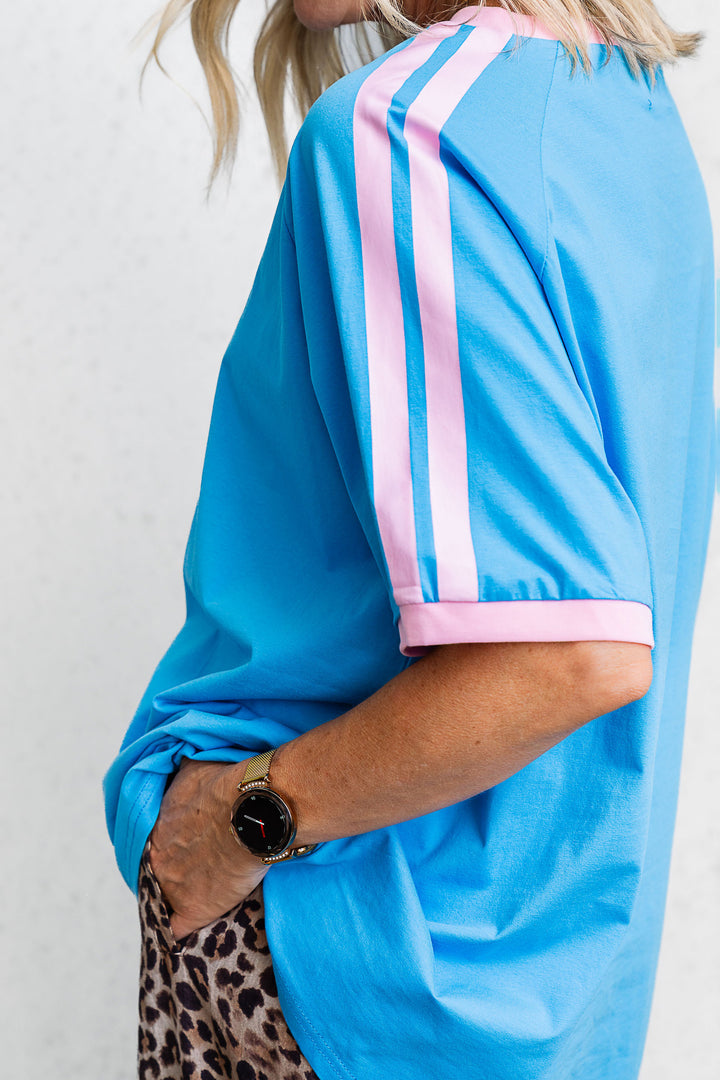 Mermaid Aperol Club Tee - Blue - Mabel and Woods