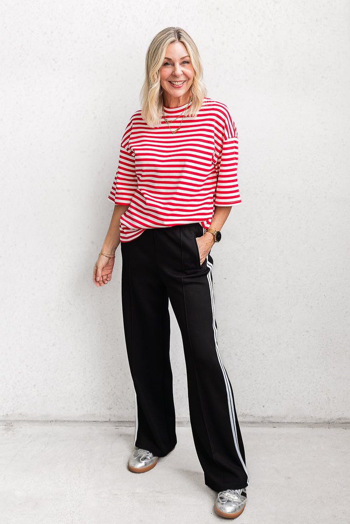 Racer Pant - Black/White