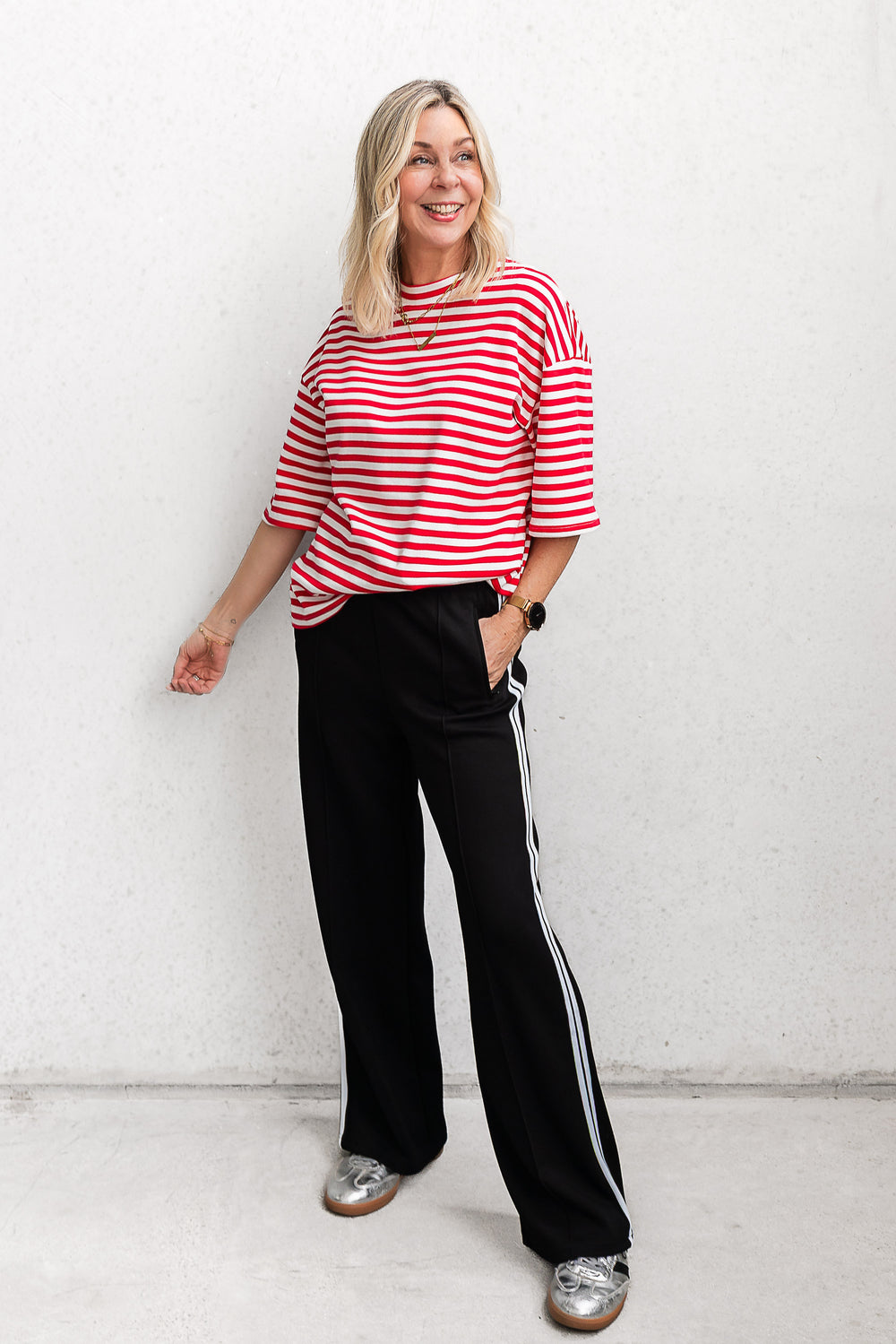 Racer Pant - Black/White - Mabel and Woods
