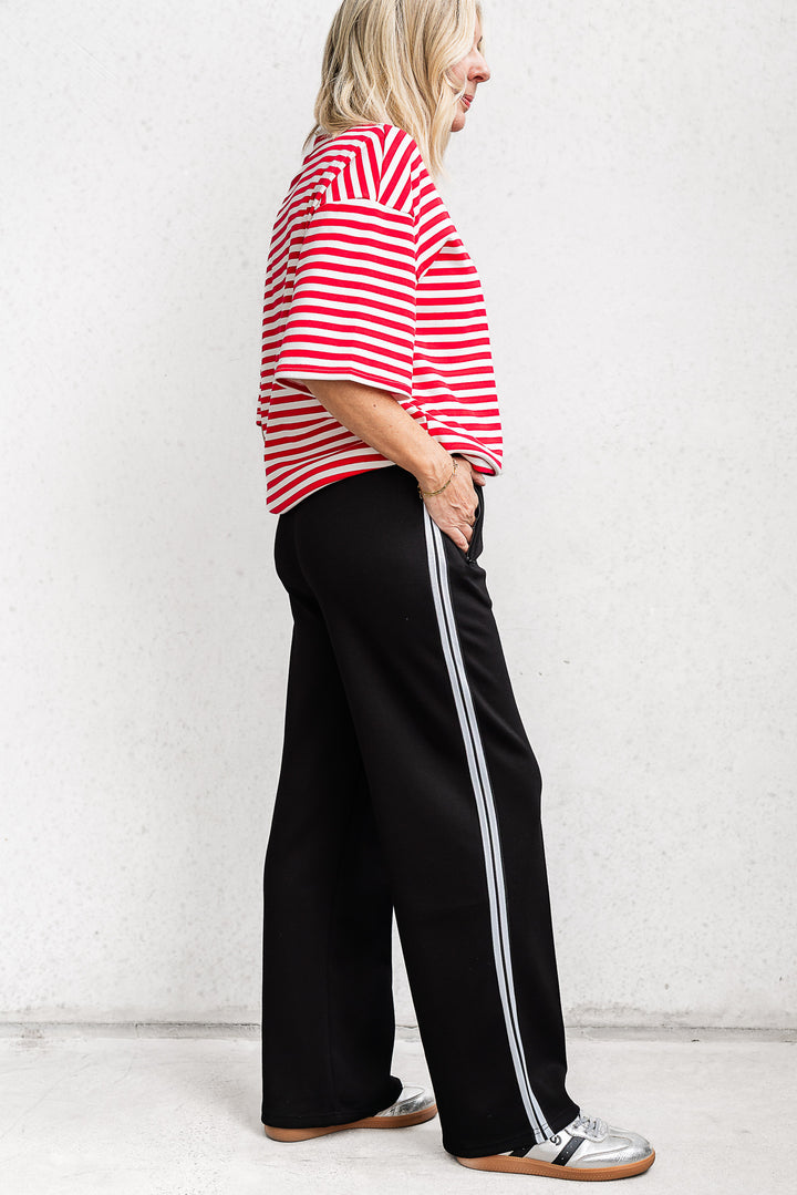 Racer Pant - Black/White