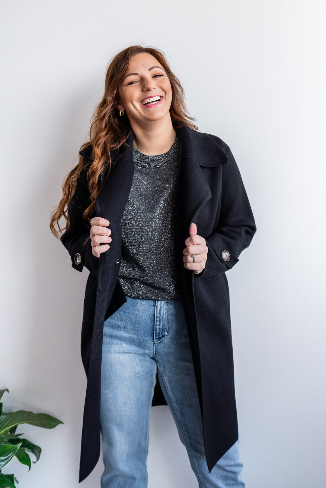 Cleo Knit Coatigan - Black