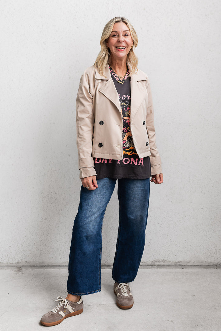 Mason Short Trench - Beige