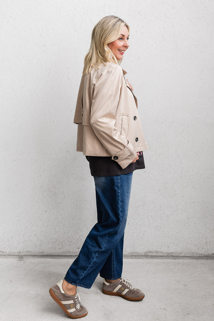 Mason Short Trench - Beige