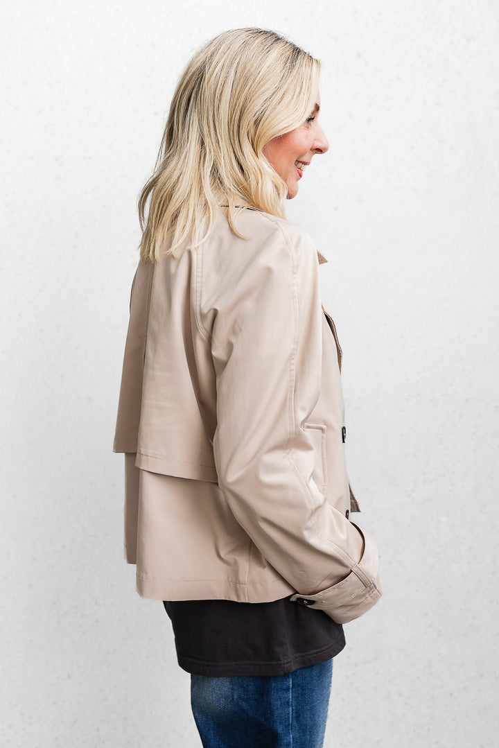 Mason Short Trench - Beige