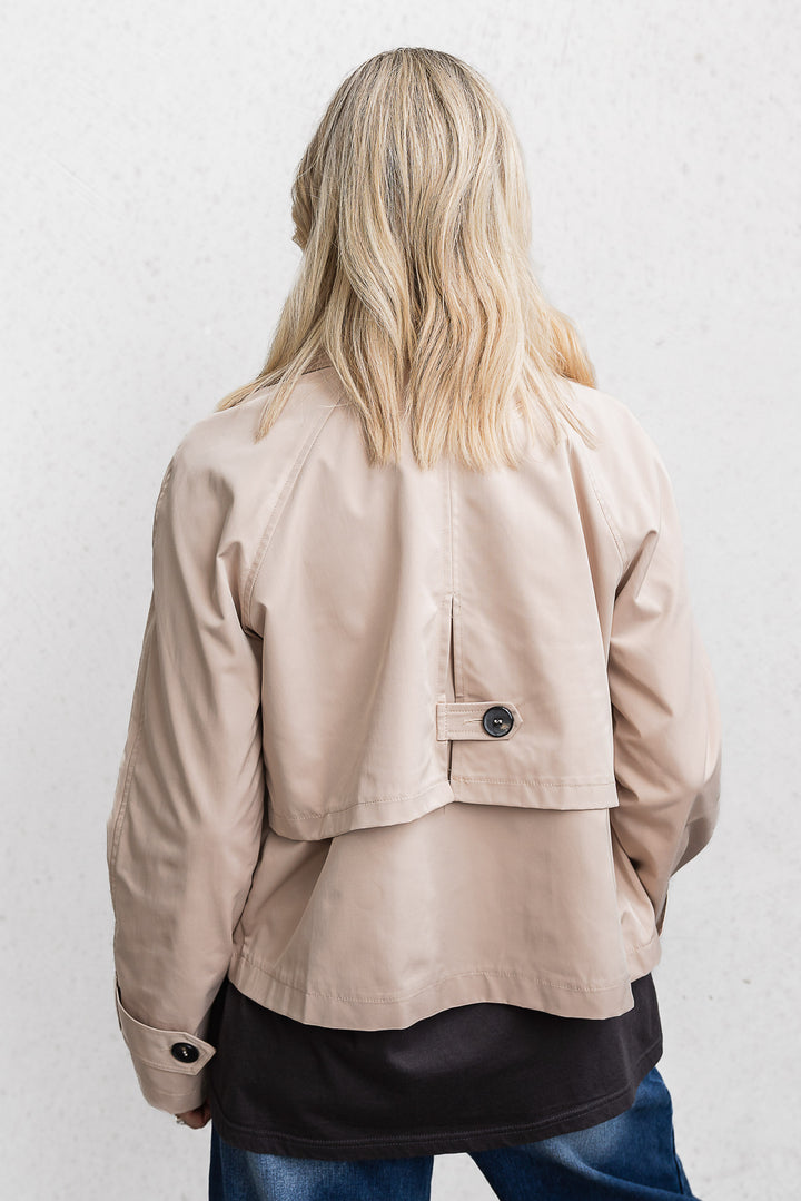 Mason Short Trench - Beige